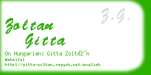 zoltan gitta business card